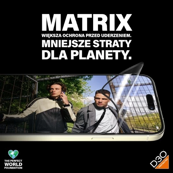 Xham mbrojtës PanzerGlass Matrix Ultra-Wide-Fit për iPhone 15 Plus, me aplikator
