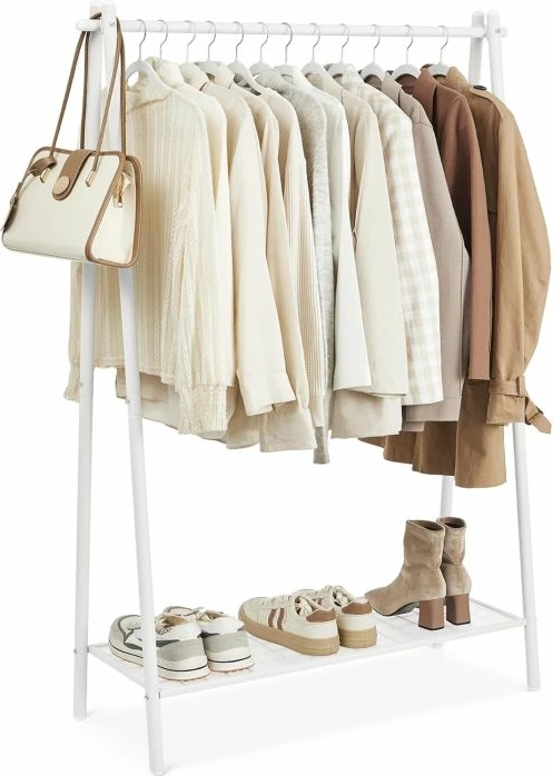 Varëse rrobash SONGMICS HSR023W01, me raft poshtë, 33.5 x 92.5 x 153 cm, e bardhë