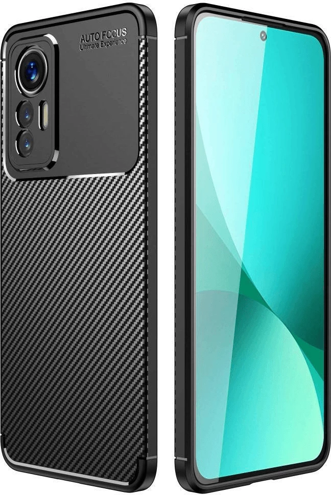 Mbështjellës silikoni HAVANA për Xiaomi Redmi 14C / Poco C75, karbon mat, i zi