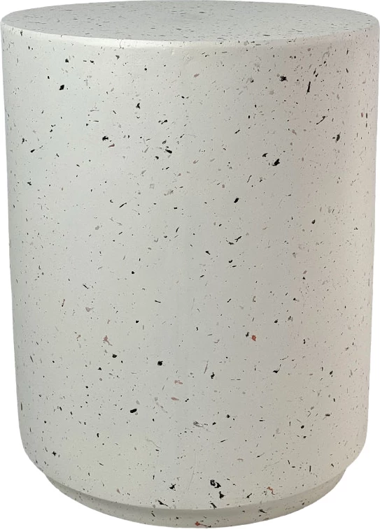 Tavolinë anësore rrethore terrazzo, 36.5x36.5x46cm