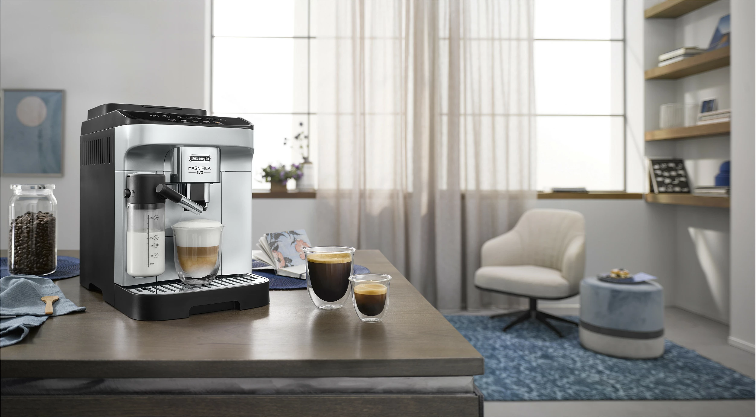 Makinë espresso De’Longhi Magnifica ECAM 290.61.SB, 1.8 L, 1450 W, Argjendtë