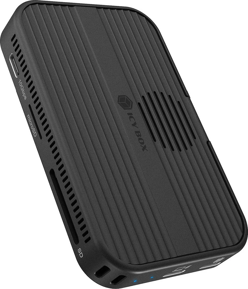 Docking station ICY BOX IB-DK4071M-CU31, USB-C 10Gbps, M.2 SATA SSD, SD/microSD, 2x USB 3.2, PD, i zi