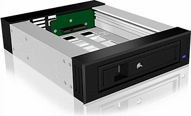 Sirtar HDD ICY BOX IB-129SSK-B, 2.5/3.5", hot-swap, SAS/SATA, alumin/zi