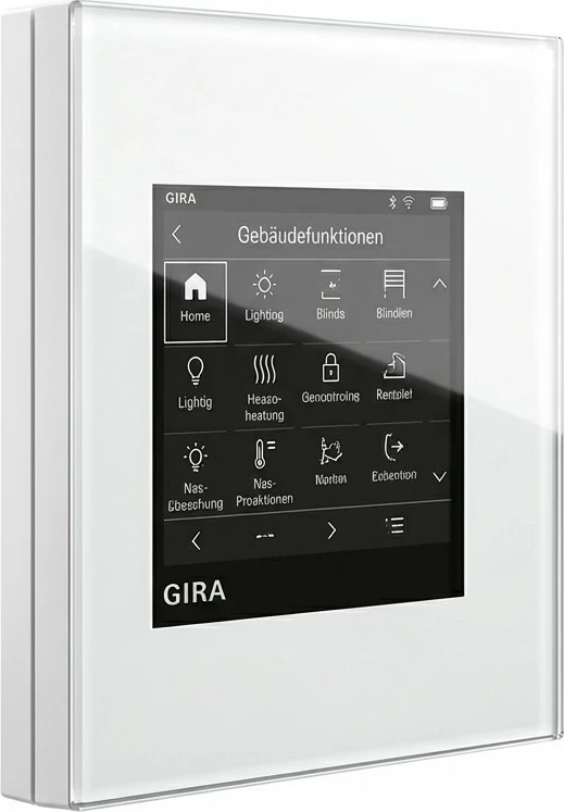 Panel kontrolli Smart Home GIRA G1 208712, gjenerata e dytë, pa WLAN, i bardhë