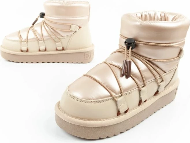 Çizme dimri për femra D.Franklin, të arta [Madhësia: 40]
