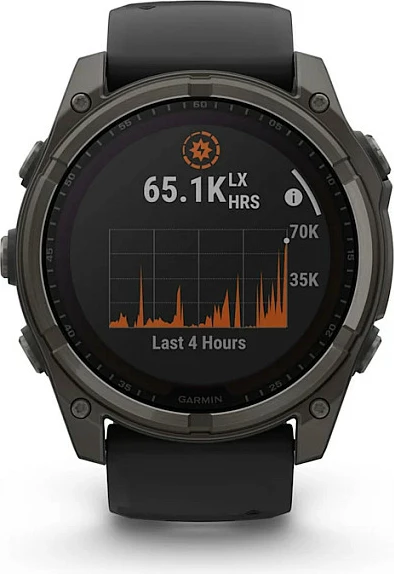 Smartwatch Garmin fēnix 8, 1.4", 32 GB, GPS, Wi‑Fi, e zezë