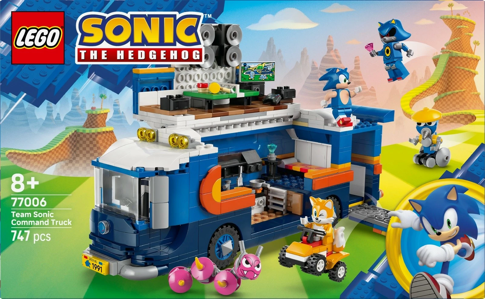 Set LEGO Sonic the Hedgehog 77006, kamion komandues, 747 pjesë, me figura