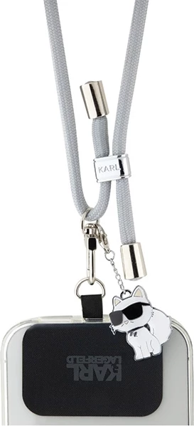 Rrip universal për celular Karl Lagerfeld CBDY Cord, 150 cm, Gri