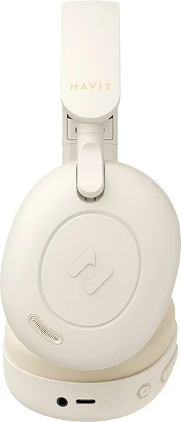 Kufje wireless Bluetooth HAVIT H655BT, 700 mAh, me anulim zhurme, Bezhe