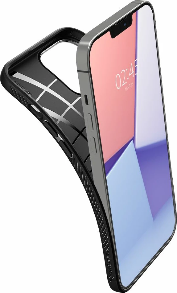 Mbështjellës Spigen Liquid Air për iPhone 13 Pro Max, Matte Black