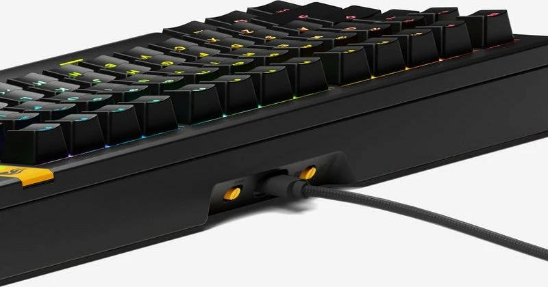 Tastierë mekanike gaming Glorious GMMK 3 HE 75% (82 taste) Fox HE Hall Effect, RGB, ANSI US, USB, e zezë, prebuilt