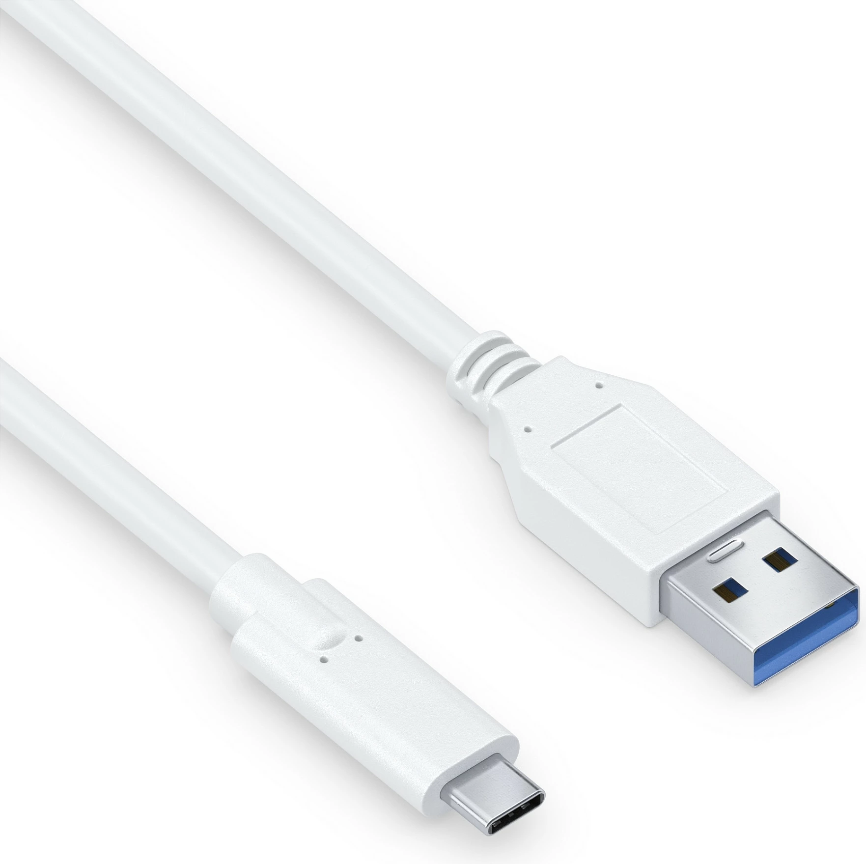 Kabllo PureLink USB-C në USB-A, 1.5m, USB 3.2 Gen 1, 3A, e bardhë