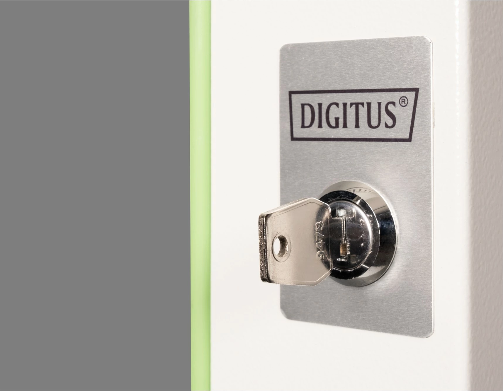 Derë zëvendësuese Digitus DN-19 20U-6/6, për kasë rrjeti 19 inç, gri