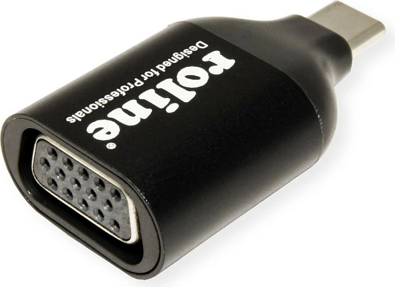 Adapter USB-C në VGA ROLINE 12.03.3228, 1080p 60Hz, USB 3.2 Gen 1, i zi