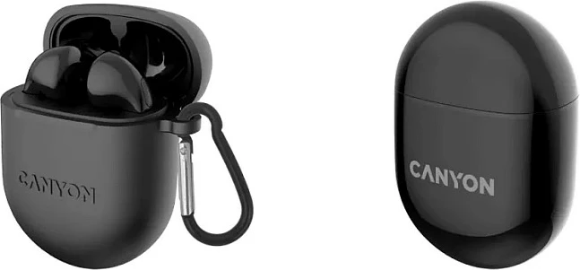 Kufje Canyon CNS-TWS6B TWS, Bluetooth 5.3, deri 21 orë, Game Mode, të zeza