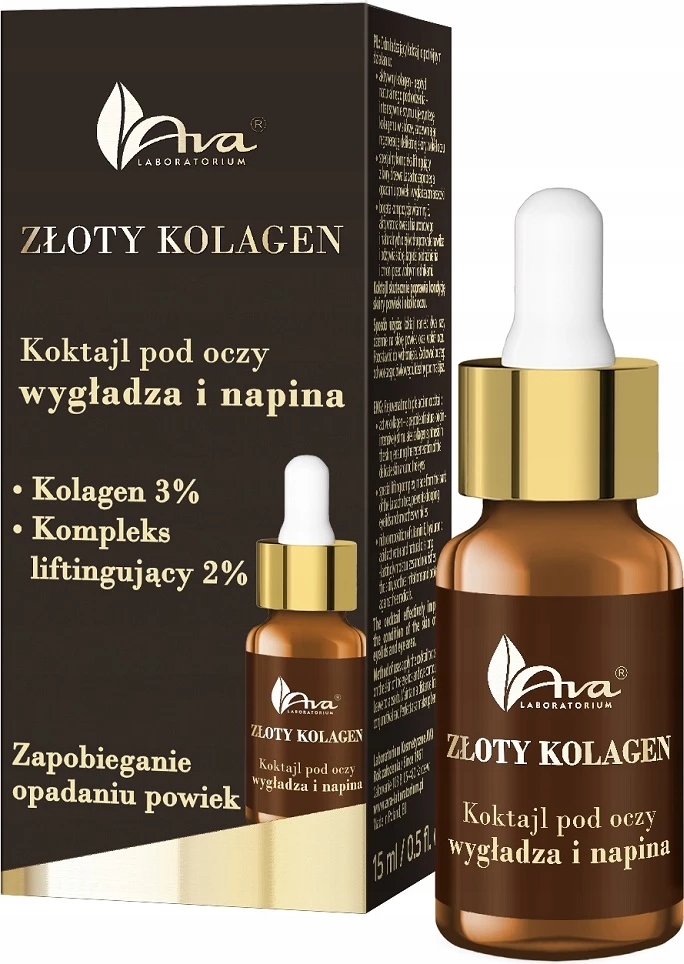Krem për konturin e syve për femra Ava Laboratorium Golden Collagen Eye Contour Cocktail, 15ml