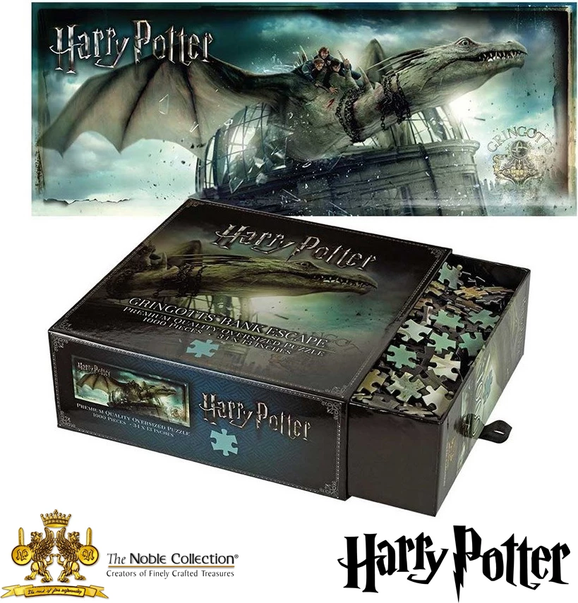Puzzle jigsaw Noble Collection Harry Potter Gringotts Bank Escape 1000 copë, 86×33 cm