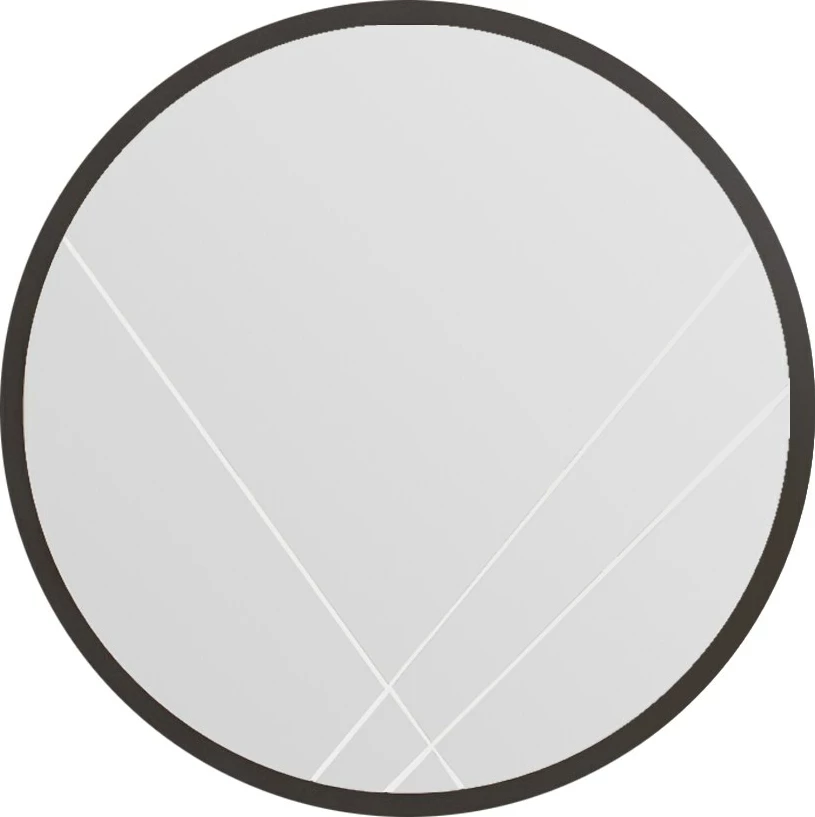 Pasqyrë e rrumbullakët, kornizë e zezë, Skye Decor, Gabel
