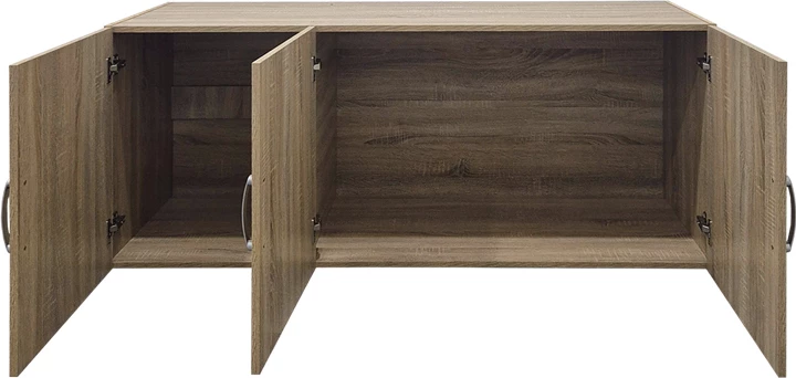 Njësi e sipërme për garderobë Alvia, tre dyer, ngjyrë sonoma, 150x51x60cm