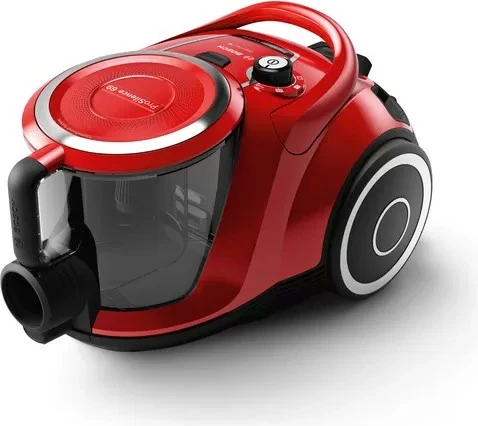 Fshesë me korrent pa qese (ciklonike), Bosch, BGC41Q69, 600 W, filtër HEPA, rreze 10 m, ProSilence Series 6, e kuqe