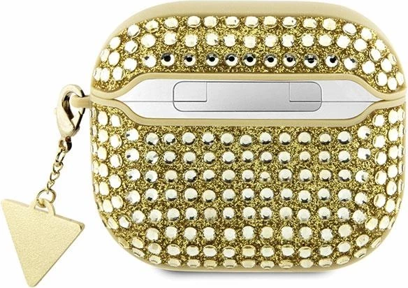 Mbështjellës Guess Rhinestone Triangle për AirPods 3, TPU, Ari