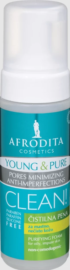 Shkumë pastruese Afrodita Young& Pure, 150 ml