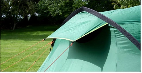 Çadër kampingu Coleman Chimney Rock 3 Plus, tunel, për 3 persona, 2 dhoma, 6.9 kg, gjelbër/gri