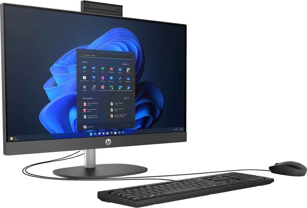 Kompjuter All-in-One HP ProOne 240 G10, Intel Core i5-1335U, 8 GB RAM, 256 GB SSD, 23.8" FHD, Bardhë