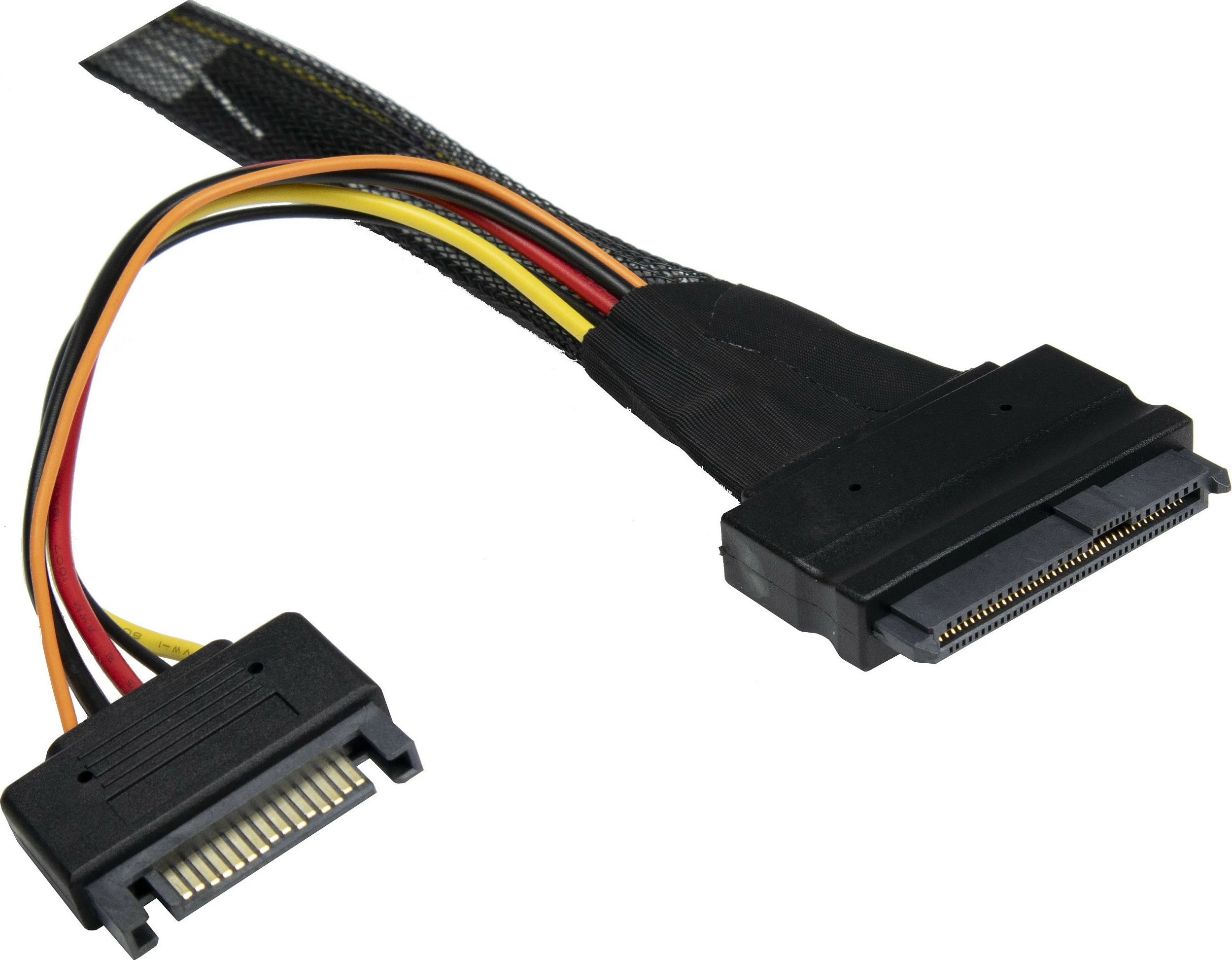 Kabl Inter-Tech SFF-8611-4i në SFF-8639 me SATA Power, 0.75 m