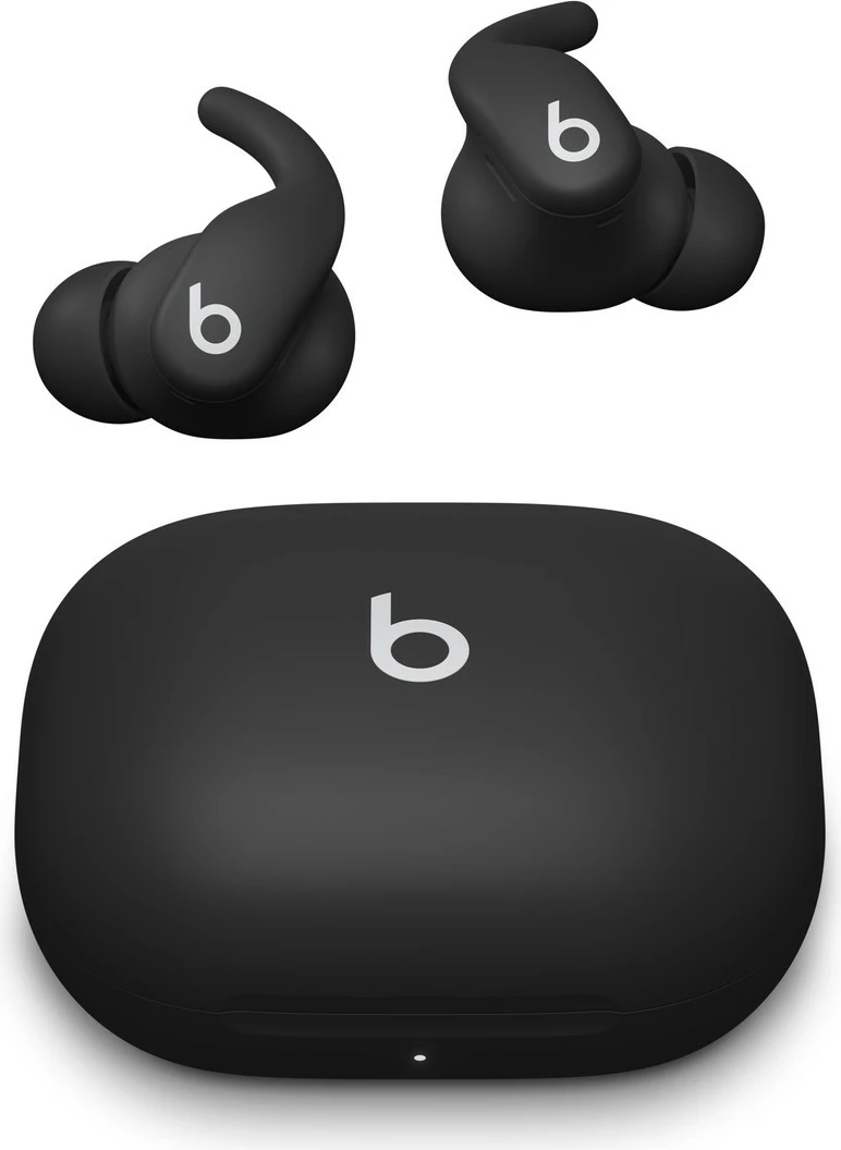 Kufje pa tela në vesh sportive, Apple Powerbeats Fit ME2J4EE/A, ANC, Bluetooth H1, IPX4, 7h/30h me kuti, USB‑C, e zezë