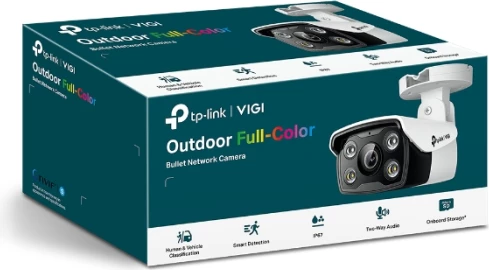 Kamerë sigurie rrjeti TP-LINK VIGI C340 (2.8mm) 4MP 2560×1440 PoE IP67 Full-Color, bardhë/zezë