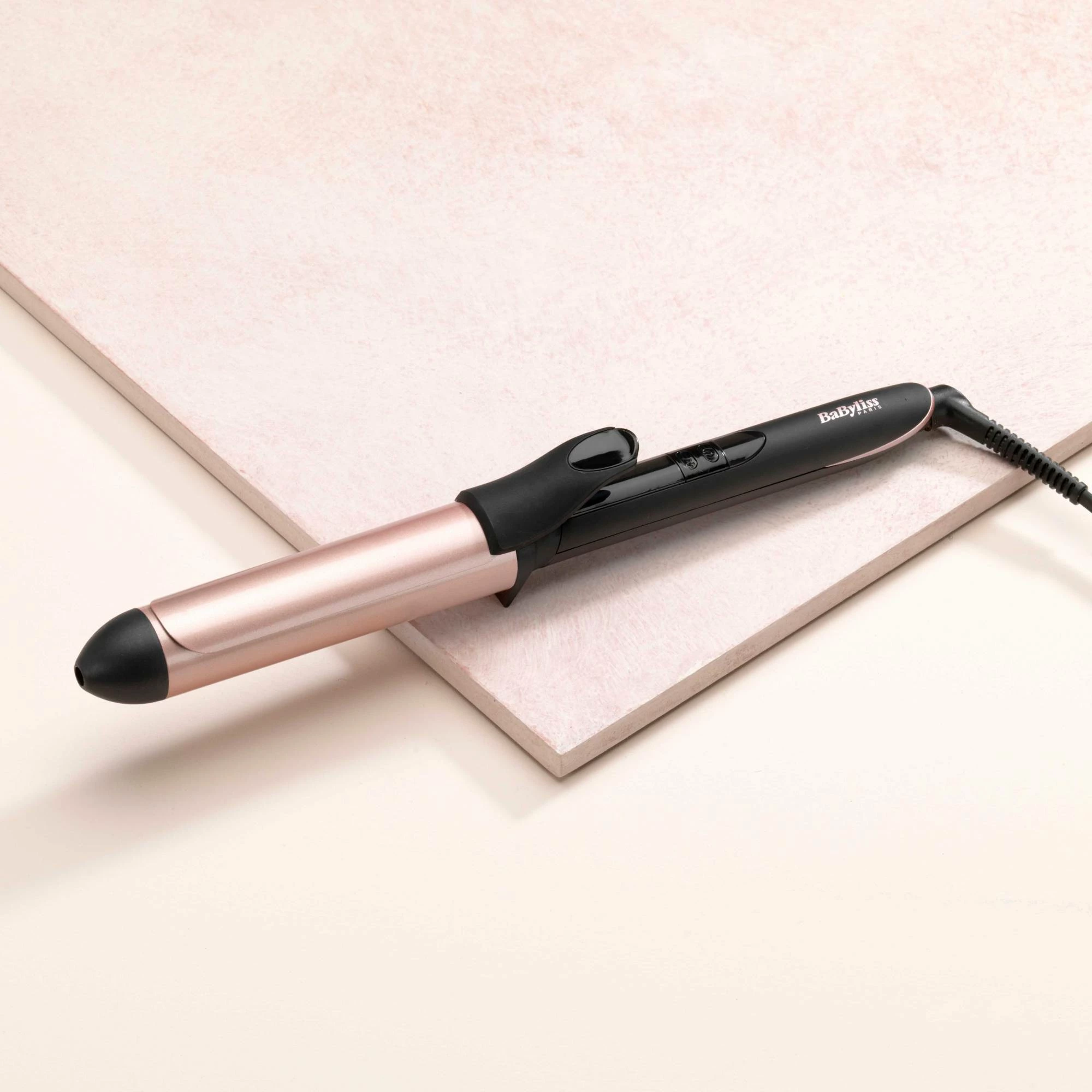 Hekur për kaçurrela BaByliss C452E 32mm 160-210°C, rozë ari/zi