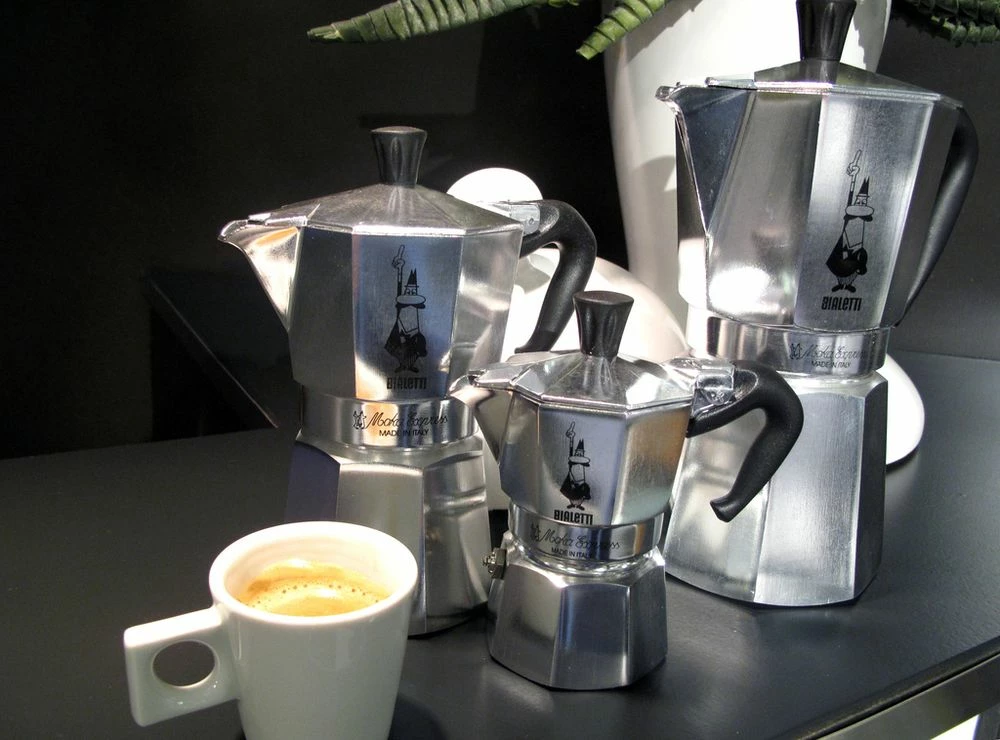 Kafetierë moka Bialetti Moka Express 990001168, 2 filxhana, argjend