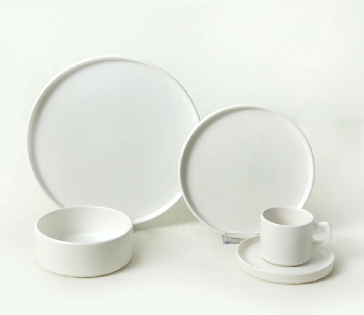 Set enësh darke qeramike, 20 copë, ngjyrë e bardhë mat, Hermia Concept, Ty038120F022A000000Map2400