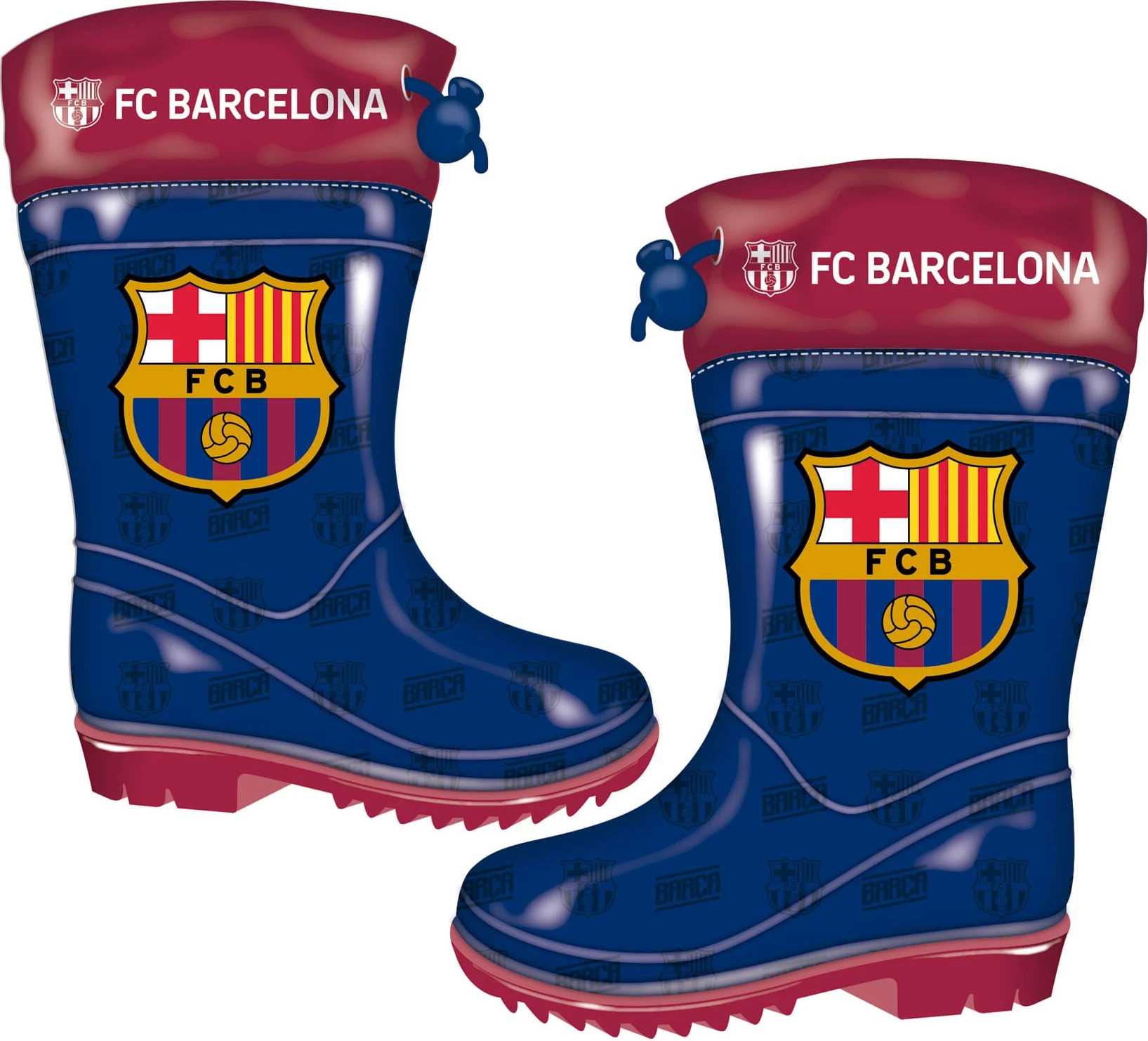 Çizme Shiu Disney Fcb - Pvc/Textile Rainb. 8480 (Kaltër/Kuqe, 24)