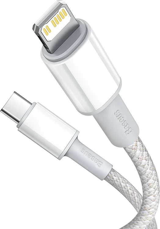 Kabllo Baseus CATLGD-02 lightning 1 m, Bardhë