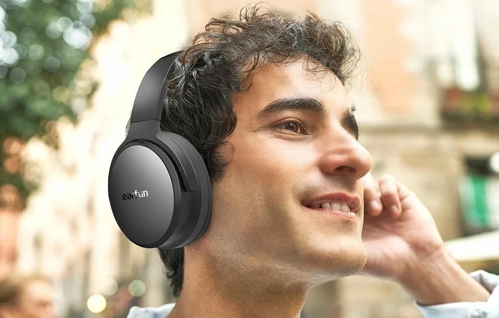 Kufje EarFun Tune Pro HP220B, ANC, Bluetooth 5.4, 120h, me mikrofon, on-ear, zi