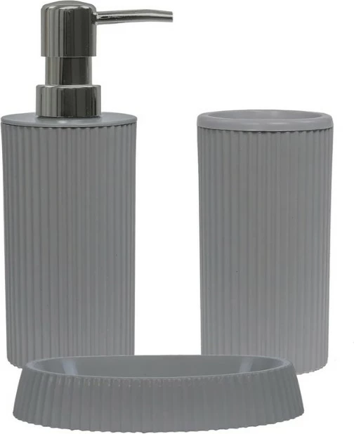 Set banjoje 3 pjesësh Mijölnir, PZR-048, ngjyrë gri