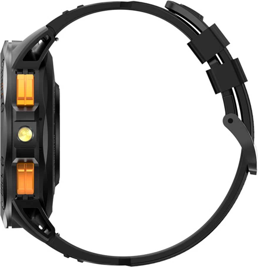 Smartwatch Moye Nav X Pro GPS 1.43\" AMOLED IP68 Bluetooth 5.3, e zezë/portokalli