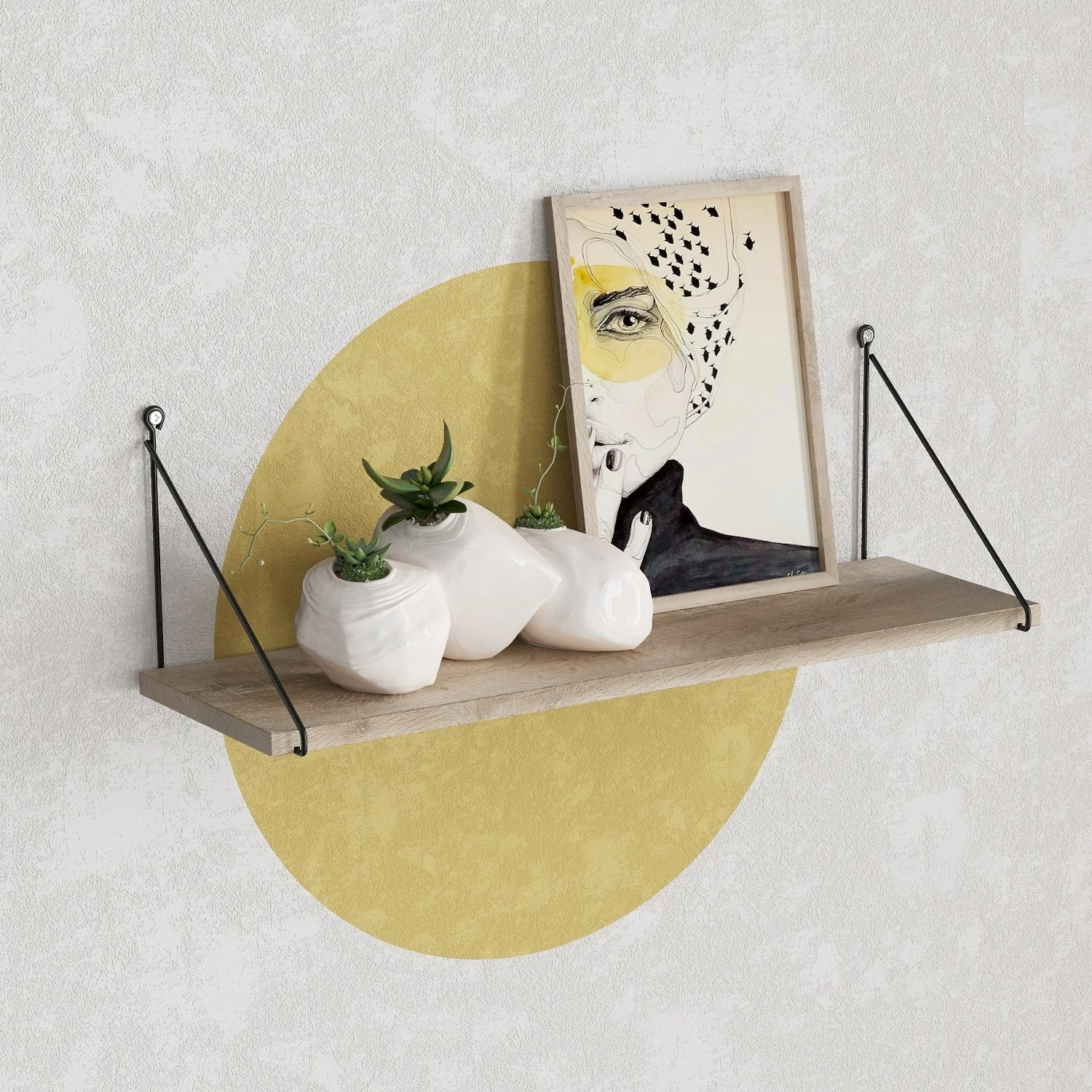 Raft muri Hanah Home, Armoni - Sacramento, ngjyrë kafe