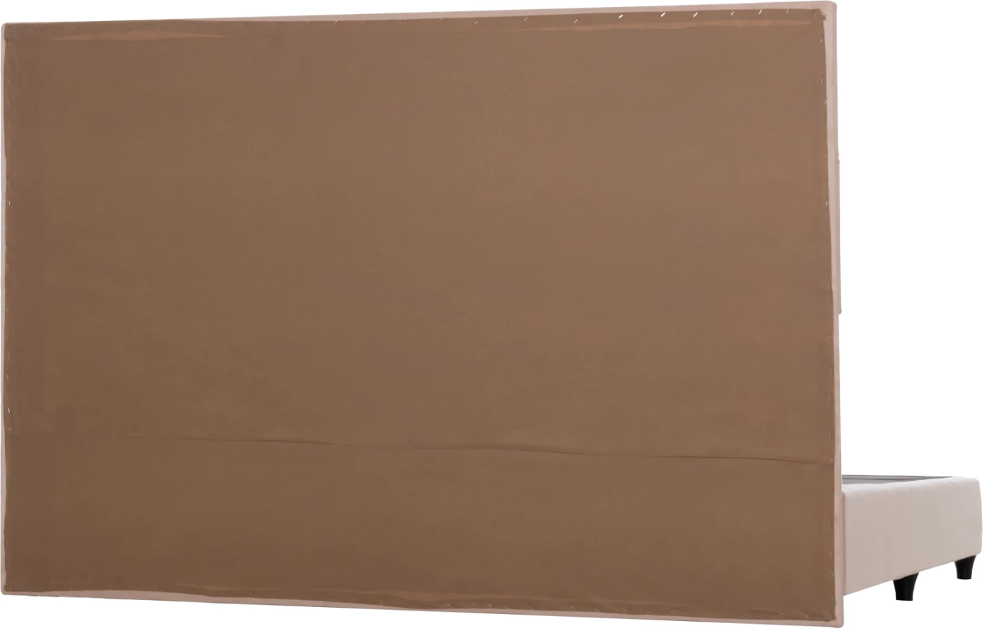 Krevati king-size, material stof ngjyrë bezhë rëre, MILO FH628.22, për dyshek 180x200cm
