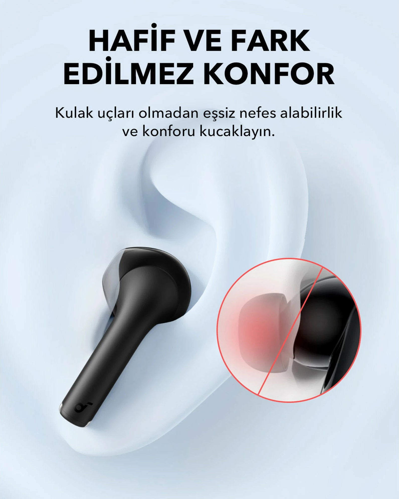 Kufje Anker Soundcore K20i, TWS, Bluetooth, USB Type-C, e zezë