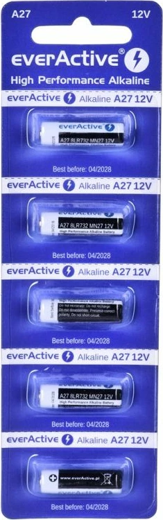 Bateri alkaline everActive 27A 12V, 5 copë