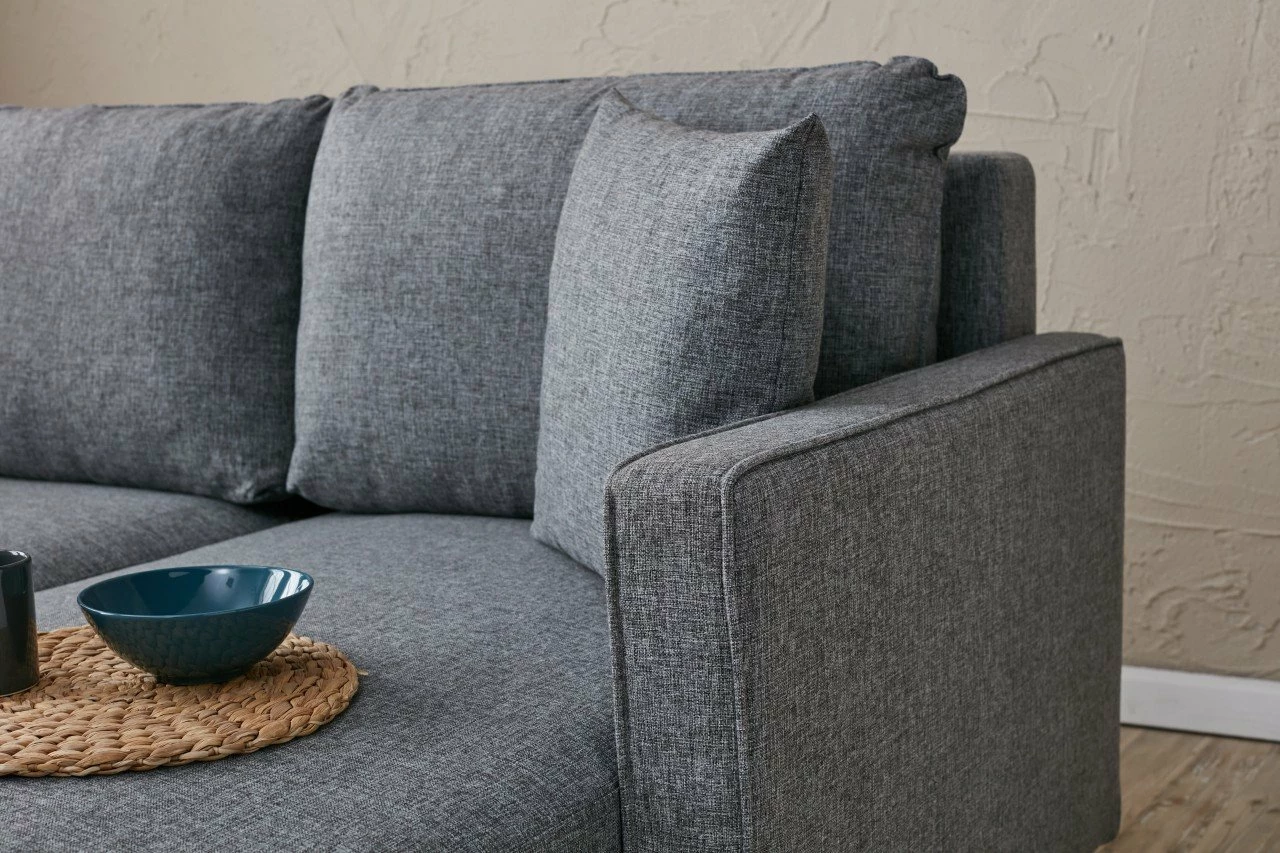 Divan-krevat treshe, ngjyrë gri, Atelier del Sofa, Eva