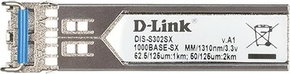 Transceiver SFP D-Link DIS-S302SX, mini-GBIC, 1 port, 1000 Mbit/s, silver