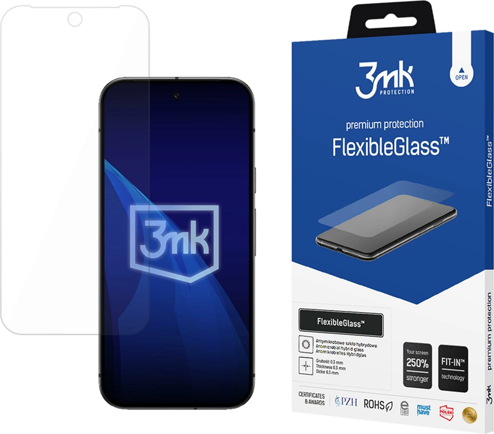 Mbështjellës xhami hibrid 3mk Protection FlexibleGlass për Google Pixel 9A