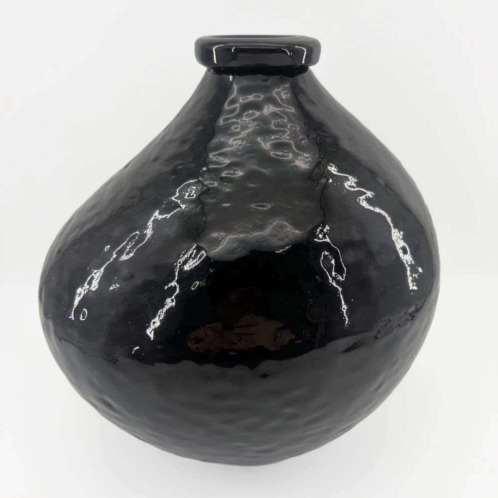 Vazo qelqi BOCAL, e zezë, 25x25x25cm