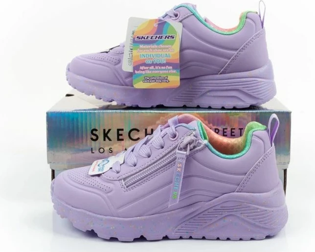 Atlete fëmijësh Skechers Uno Lite, vjollcë