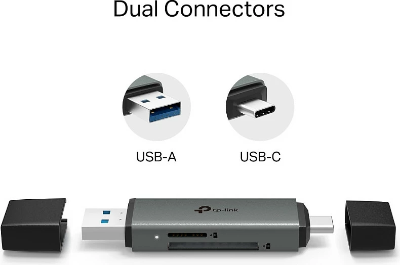 Lexues kartelash TP-Link UA430D, USB 3.1 Type-C/Type-A, SD & microSD, Plug & Play, i zi