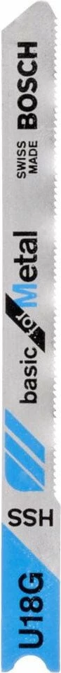 Teh sharrë dekupazhi Bosch U 118 G, 52 mm, HSS, për metal, 2 copë